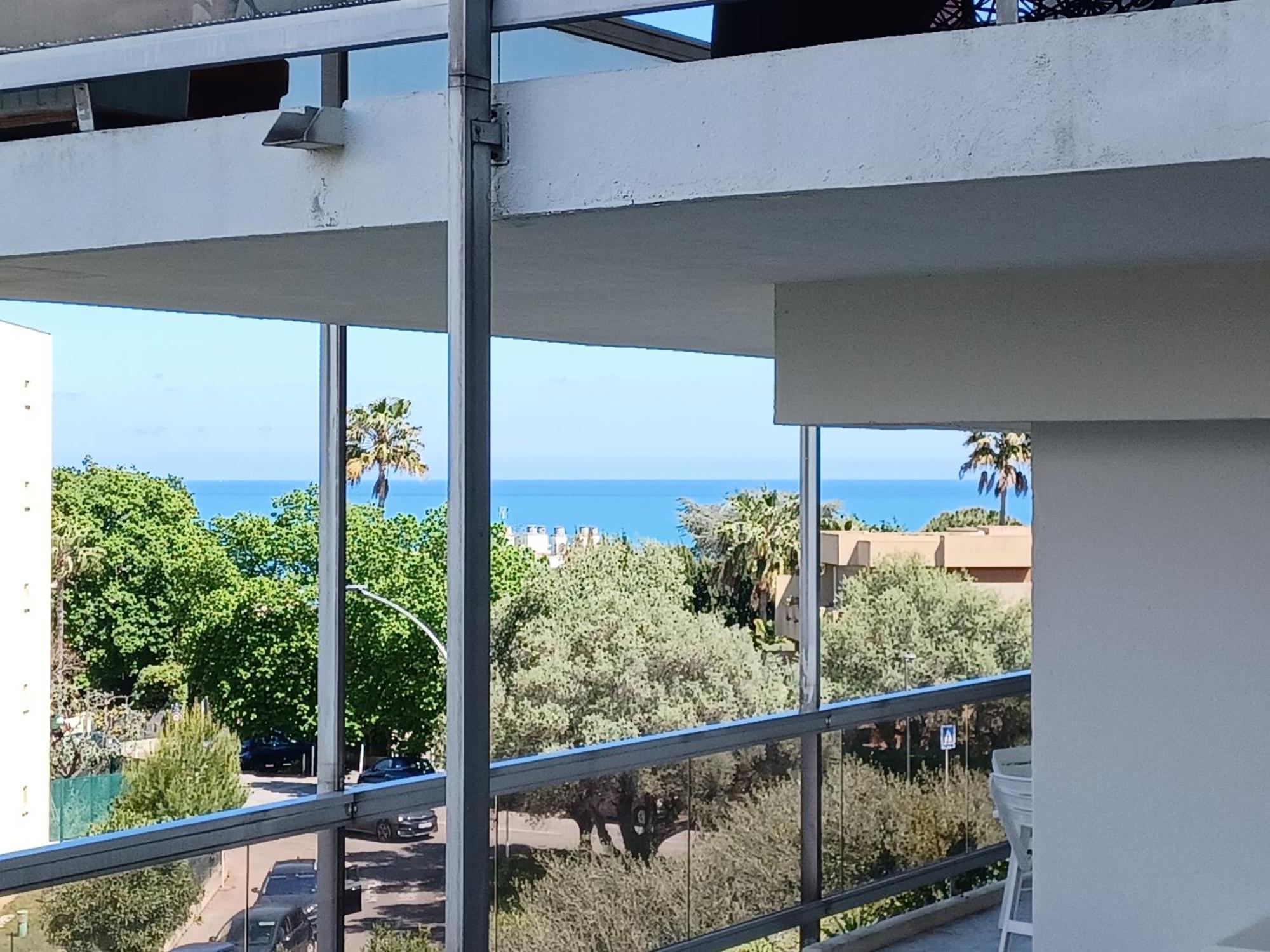Juan Les Pins Tanit Studio Climatise Vue Sur Mer Piscine Antibes Eksteriør billede